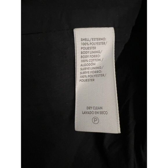 Rebecca Minkoff 6 Black Amber Black Wrap Jacket Blazer Small Collared - Picture 7 of 7